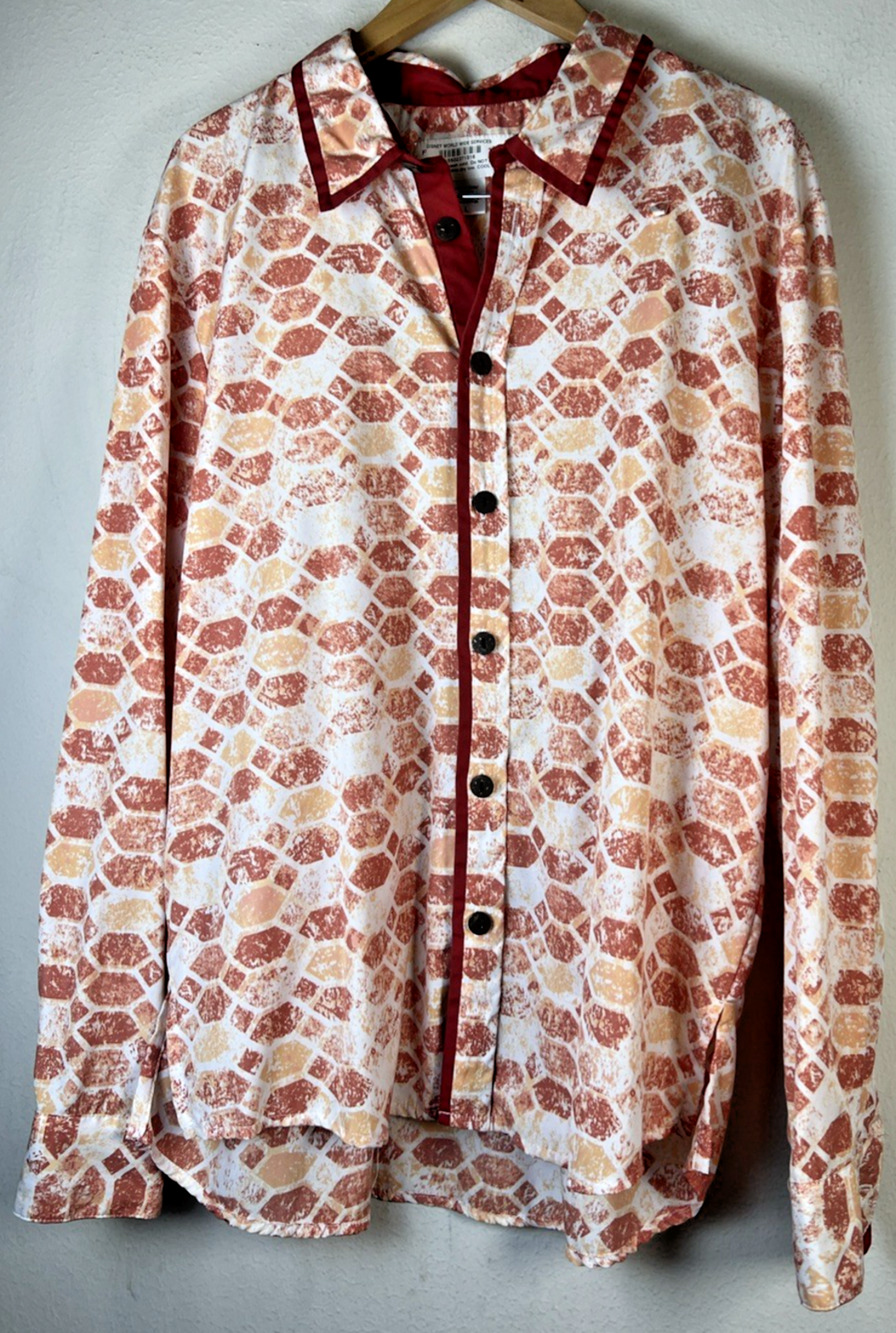 Disneyland Resort Cast Member Button Up Shirt Large Disney Employee Uniform
